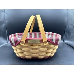 Longaberger 2004 - Get Together Christmas Collection Basket w Liner Rare Edition